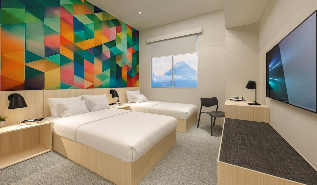Hotel101-Niseko room rendering with Mt Yotei view