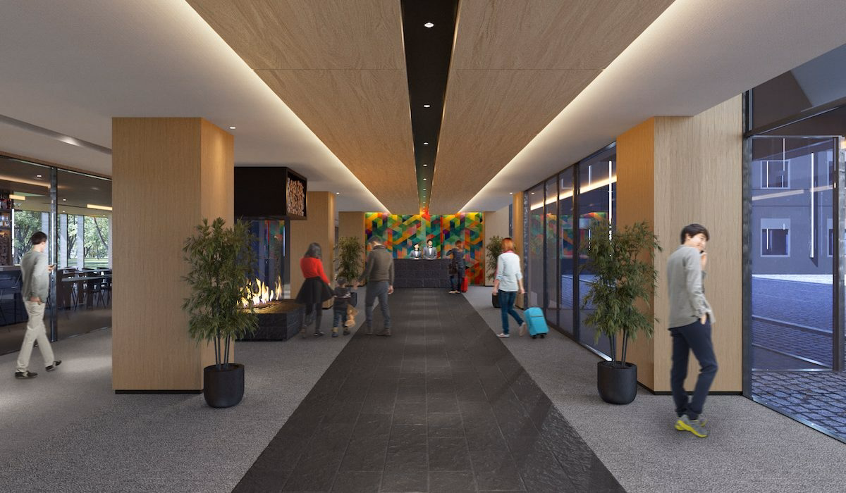 Hotel101-Niseko lobby rendering